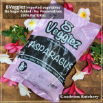 8Veggiez frozen vegetable IQF ASPARAGUS CUTS +/- 3cm 500g 8 Veggiez